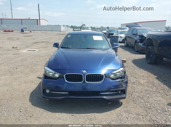 WBA8E9C54GK603433 2016 BMW 3 SERIES Blue Instrument cluster view