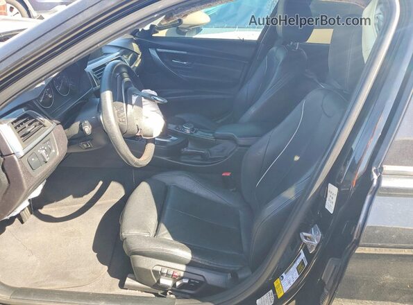 WBA8E9C55GK648154 2016 BMW 3 SERIES Black Widok wnętrza z przodu