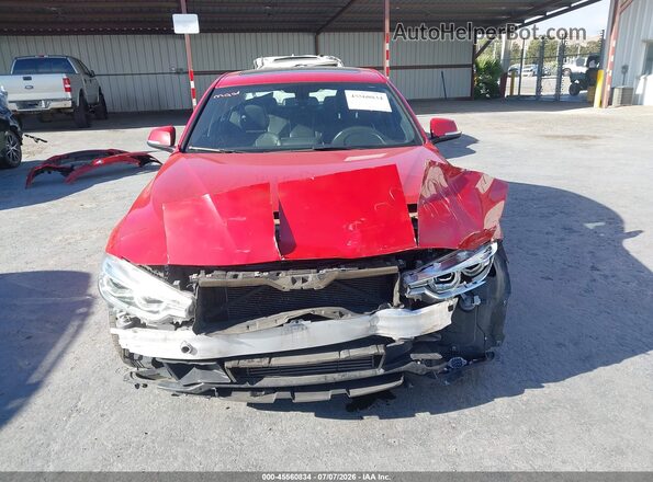 WBA8E9C56GK643741 2016 BMW 3 SERIES Red უკანა სალონის ხედი