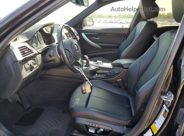 WBA8E9C57GK603880 2016 BMW 3 SERIES Black Widok wnętrza z przodu