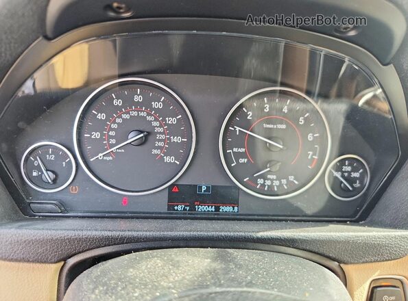 WBA8E9C58GK647869 2016 BMW 3 SERIES White Սարքավորումների վահանակի տեսք
