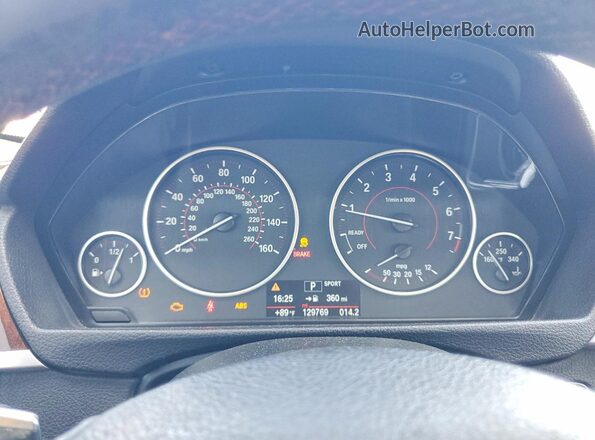 WBA8E9C59GK648738 2016 BMW 3 SERIES Black Սարքավորումների վահանակի տեսք