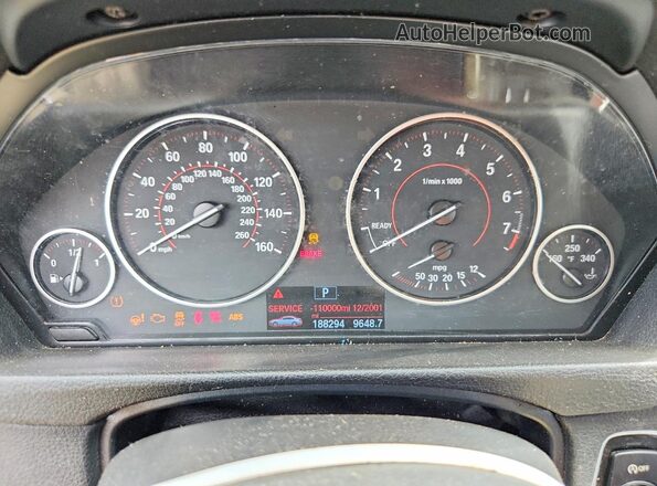 WBA8E9C5XGK643659 2016 BMW 3 SERIES White Սարքավորումների վահանակի տեսք