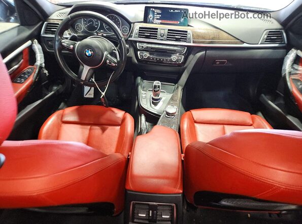 WBA8E9G52GNT46653 2016 BMW 3 SERIES Gray Widok deski rozdzielczej