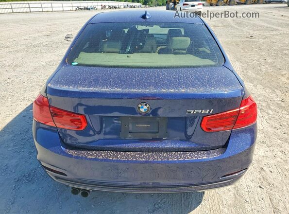 WBA8E9G52GNU27765 2016 BMW 3 SERIES Синий Вид сзади