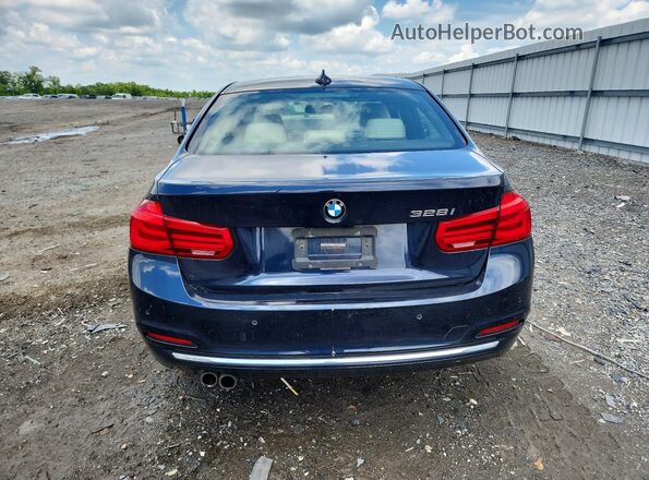 WBA8E9G53GNT46970 2016 BMW 3 SERIES Blue Հետևի տեսք
