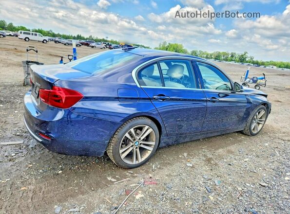 WBA8E9G53GNT46970 2016 BMW 3 SERIES Blue Հետևի աջ