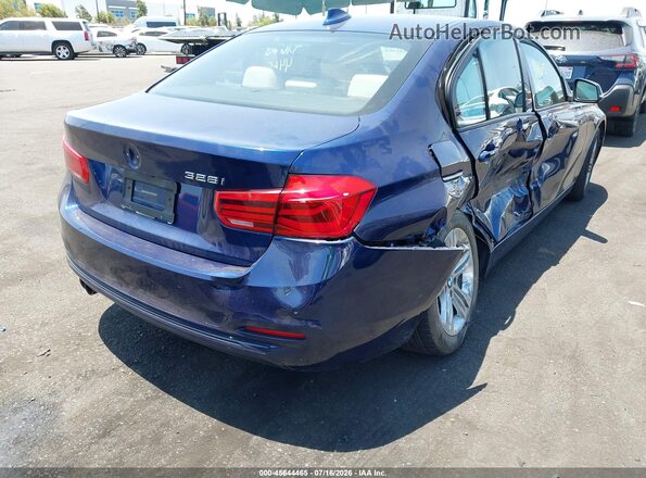 WBA8E9G53GNT84327 2016 BMW 3 SERIES Синий Задняя правая четверть