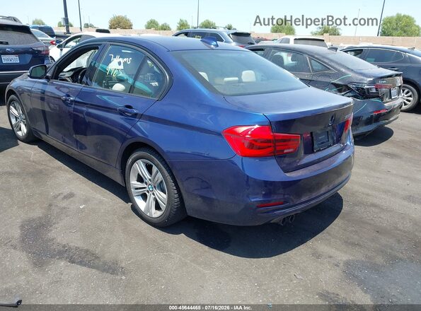WBA8E9G53GNT84327 2016 BMW 3 SERIES Синий Задняя левая четверть