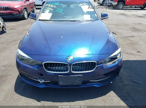 WBA8E9G53GNT84327 2016 BMW 3 SERIES Синий Вид щитка приборов