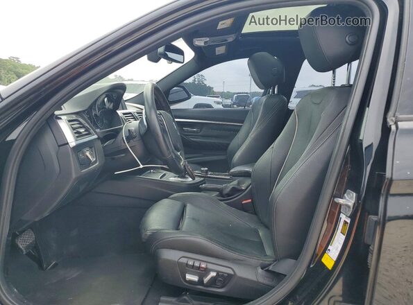 WBA8E9G54GNT42281 2016 BMW 3 SERIES Black Widok wnętrza z przodu
