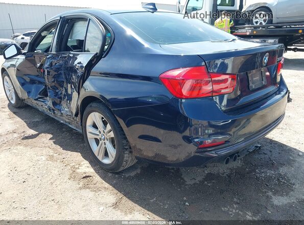 WBA8E9G54GNT44659 2016 BMW 3 SERIES Синий Задняя левая четверть