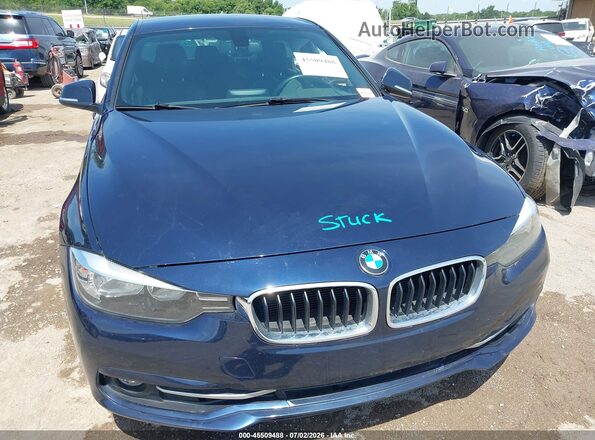 WBA8E9G54GNT44659 2016 BMW 3 SERIES Синий Вид задней части салона
