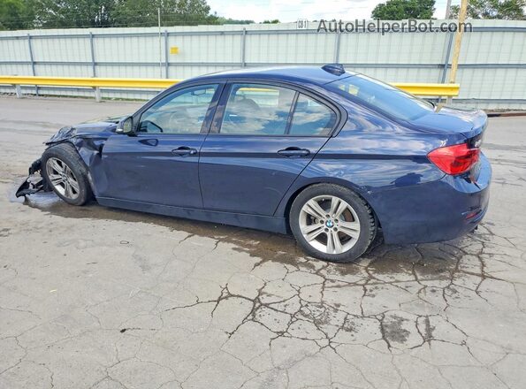 WBA8E9G54GNT44693 2016 BMW 3 SERIES Blue Rear left