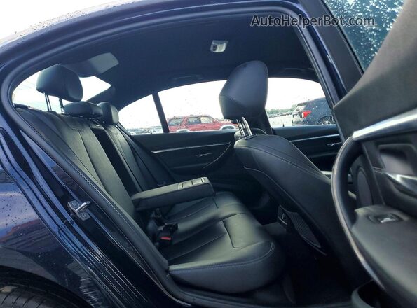 WBA8E9G54GNT44693 2016 BMW 3 SERIES Blue Rear seats view