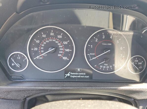 WBA8E9G56GNT85259 2016 BMW 3 SERIES Silver Widok zestawu wskaźników