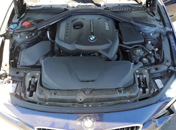 WBA8K3C50HK678878 2017 BMW 3 SERIES Blue Engine compartment view