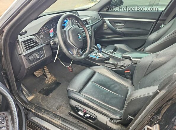 WBA8Z5C50GGS38247 2016 BMW 3 SERIES Black Вид салону спереду