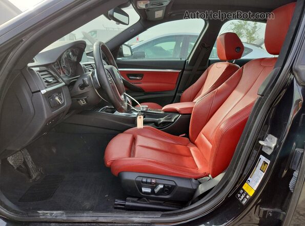 WBA8Z5C56GG500644 2016 BMW 3 SERIES Black Widok wnętrza z przodu
