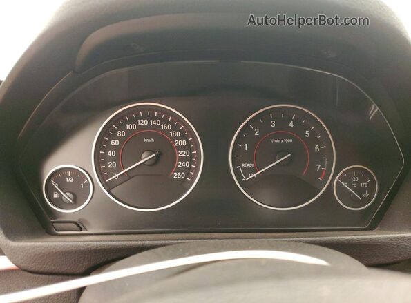 WBA8Z9C38HG827019 2017 BMW 3 SERIES Белый Вид щитка приборов