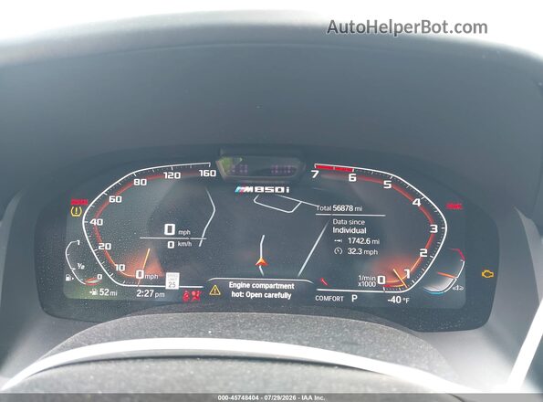 WBABC4C00MCF01946 2021 BMW M8 Black Вид задніх сидінь