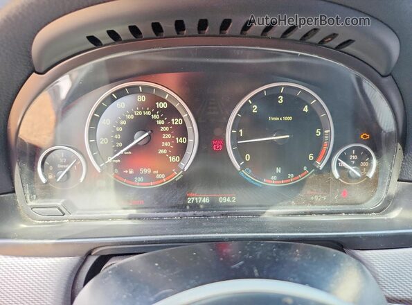 WBAFV3C55GD687271 2016 BMW 5 SERIES Black Вид щитка приладів