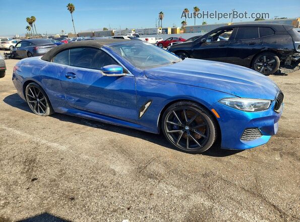 WBAFY4C57KBX39274 2019 BMW M8 Blue Przód prawy