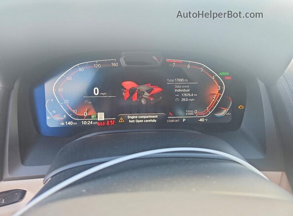 WBAGV4C05PCM39929 2023 BMW 8 SERIES Black Vista del cuadro de instrumentos