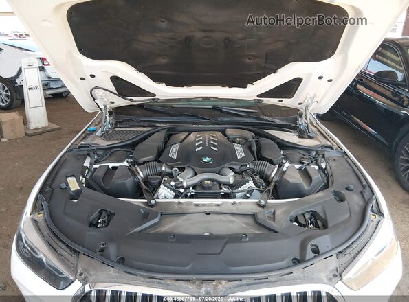 WBAGV8C03LCE47824 2020 BMW M8 White Հետևի տեսք
