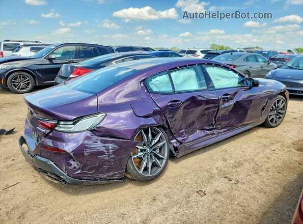 WBAGV8C03TCW98467 2026 BMW M8 Purple Հետևի աջ