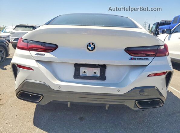 WBAGV8C0XLBP48612 2020 BMW M8 White Rear view