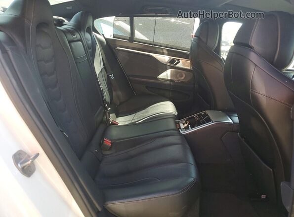 WBAGV8C0XLBP48612 2020 BMW M8 White Rear seats view