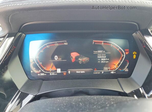 WBAHF3C03PWY27056 2023 BMW Z4 Blue ხელსაწყოთა პანელის ხედი