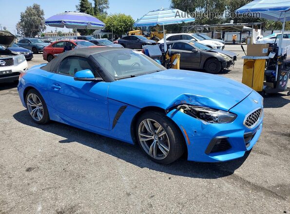 WBAHF3C06LWW54031 2020 BMW Z4 Blue Front right