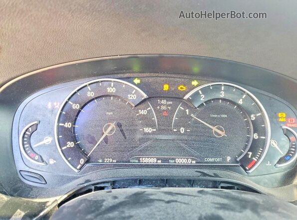 WBAJA5C30HG894005 2017 BMW 5 SERIES Black Vista del cuadro de instrumentos