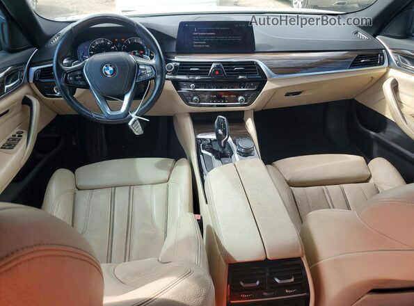 WBAJA5C31HG456271 2017 BMW 5 SERIES White Вид панелі приладів
