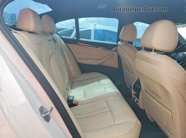 WBAJA5C31HG456271 2017 BMW 5 SERIES White Вид задніх сидінь