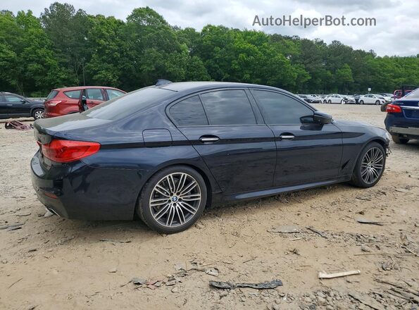 WBAJA5C34HG895660 2017 BMW 5 SERIES Blue Tył prawy