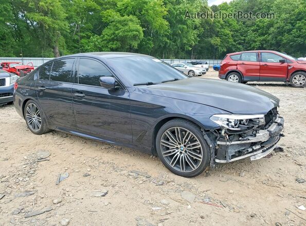 WBAJA5C34HG895660 2017 BMW 5 SERIES Blue Przód prawy