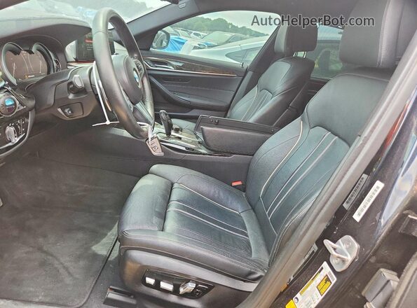 WBAJA5C34HG895660 2017 BMW 5 SERIES Blue Widok wnętrza z przodu