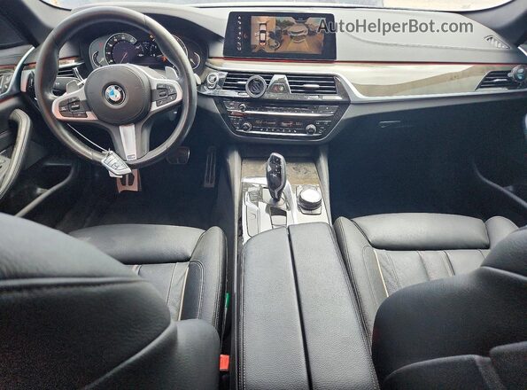 WBAJA5C34HG895660 2017 BMW 5 SERIES Blue Widok deski rozdzielczej