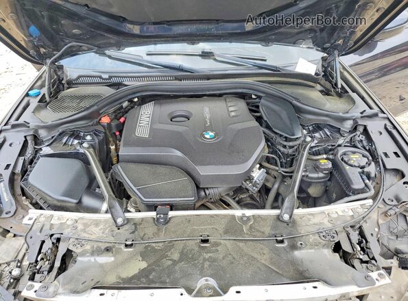 WBAJA5C34HG895660 2017 BMW 5 SERIES Blue Widok wnętrza z tyłu