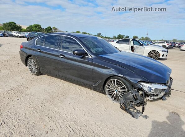 WBAJA5C34HG896887 2017 BMW 5 SERIES Black წინა მარჯვენა