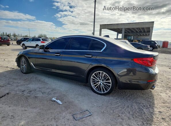 WBAJA5C34HG896887 2017 BMW 5 SERIES Black უკანა მარცხენა