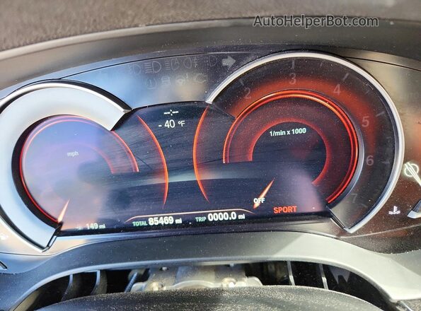 WBAJA5C34HG896887 2017 BMW 5 SERIES Black ხელსაწყოთა პანელის ხედი