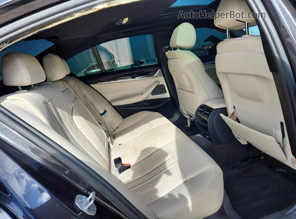 WBAJA5C34HG896887 2017 BMW 5 SERIES Black უკანა სავარძლების ხედი
