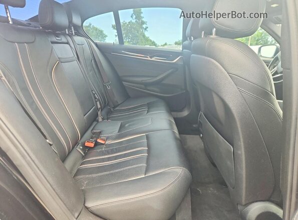 WBAJA5C35HG897854 2017 BMW 5 SERIES Black Rear seats view