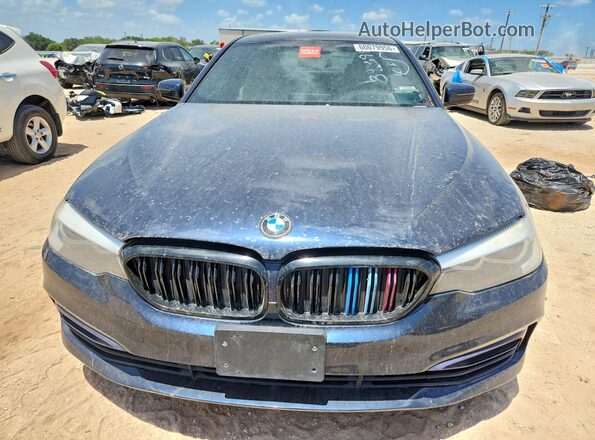 WBAJA5C36HG893988 2017 BMW 5 SERIES Blue Front view