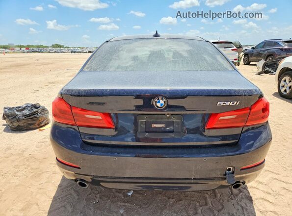 WBAJA5C36HG893988 2017 BMW 5 SERIES Blue Rear view