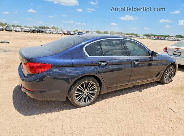 WBAJA5C36HG893988 2017 BMW 5 SERIES Blue Rear right